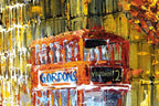 London Sidewalk - Original - SOLD by artist Simon Wright - Wyecliffe Galleries