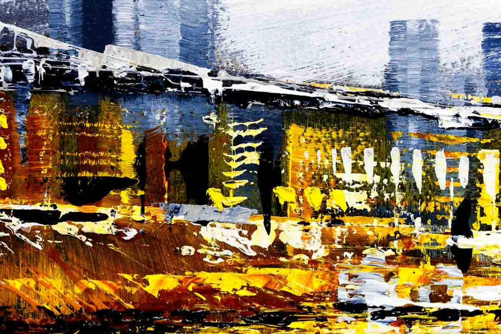 Manhattan Bridge - Original - SOLD by artist Simon Wright - Wyecliffe Galleries