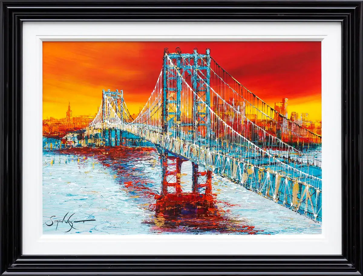Manhattan Glow - Original - SOLD by artist Simon Wright - Wyecliffe Galleries
