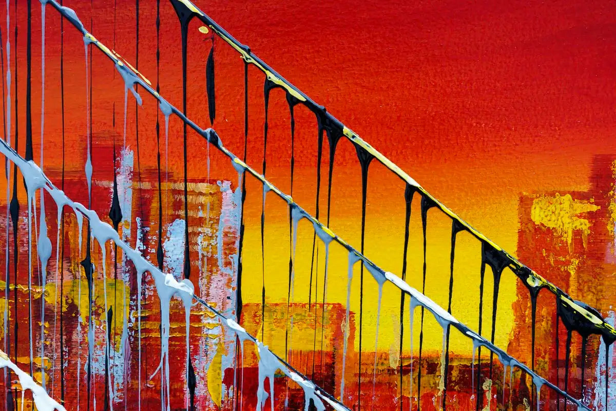 Manhattan Glow - Original - SOLD by artist Simon Wright - Wyecliffe Galleries