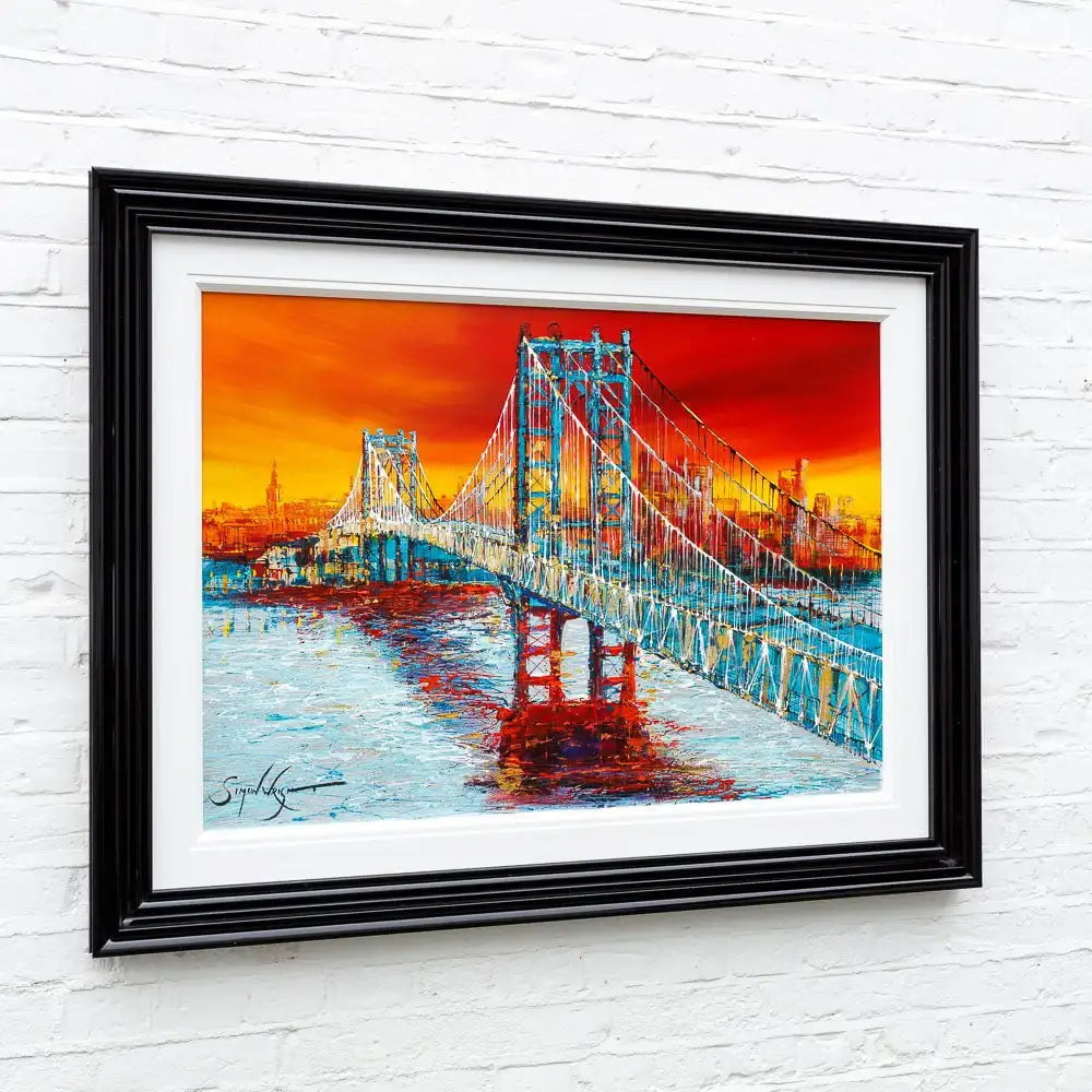 Manhattan Glow - Original - SOLD by artist Simon Wright - Wyecliffe Galleries