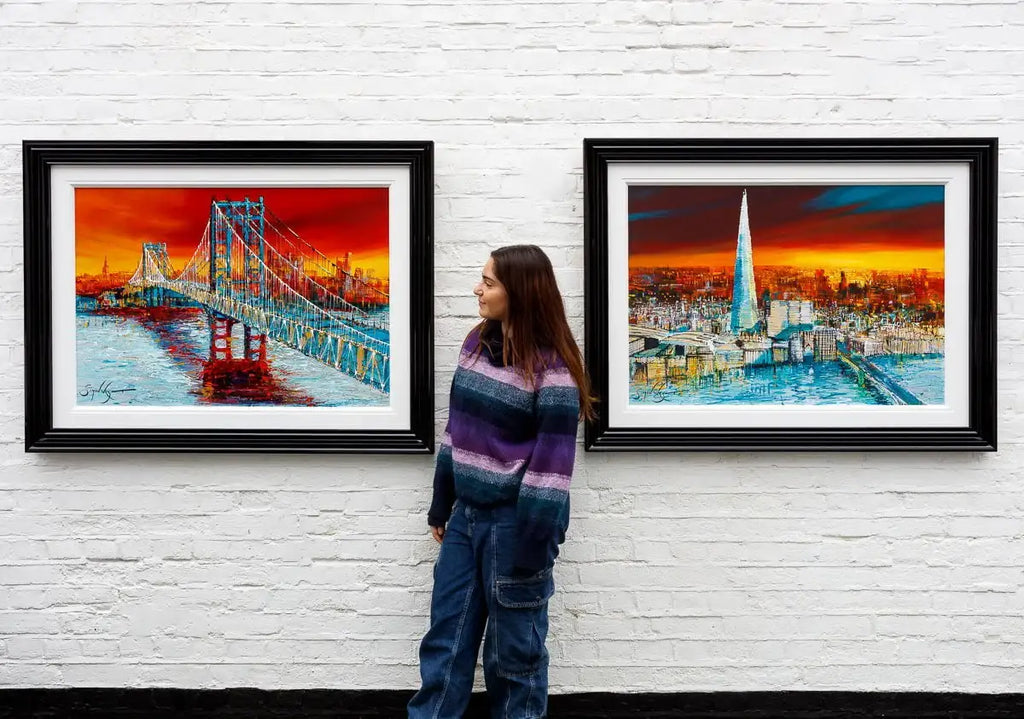 Manhattan Glow - Original - SOLD by artist Simon Wright - Wyecliffe Galleries