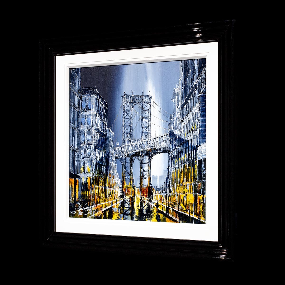 Manhattan Nights - Original Simon Wright Framed