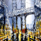Manhattan Nights - Original - SOLD by artist Simon Wright - Wyecliffe Galleries