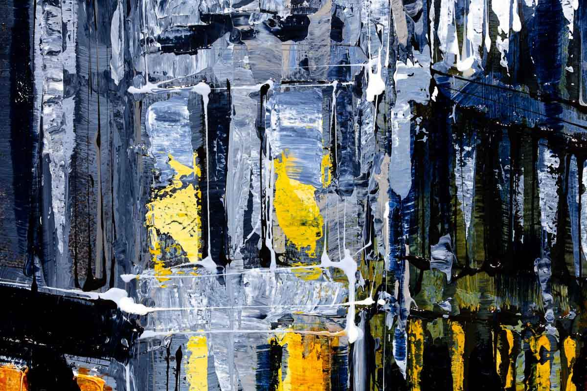 Manhattan Nights - Original - SOLD by artist Simon Wright - Wyecliffe Galleries