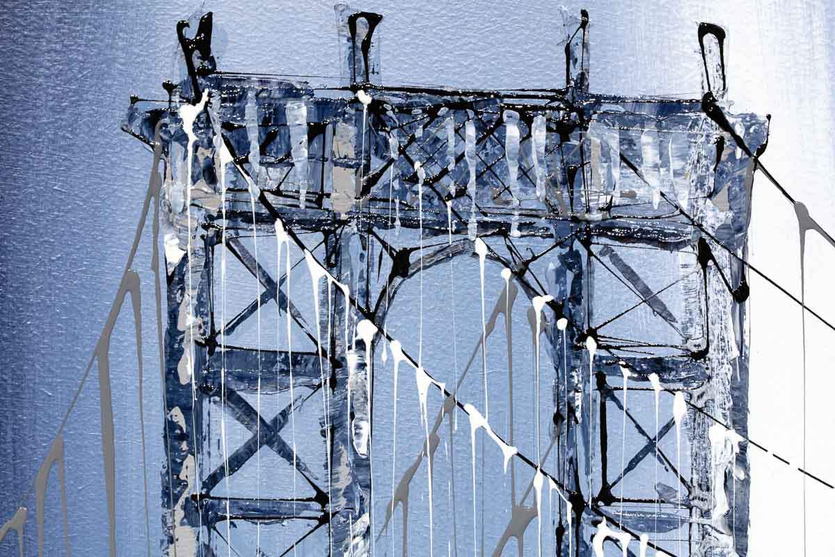 Manhattan Nights - Original - SOLD by artist Simon Wright - Wyecliffe Galleries