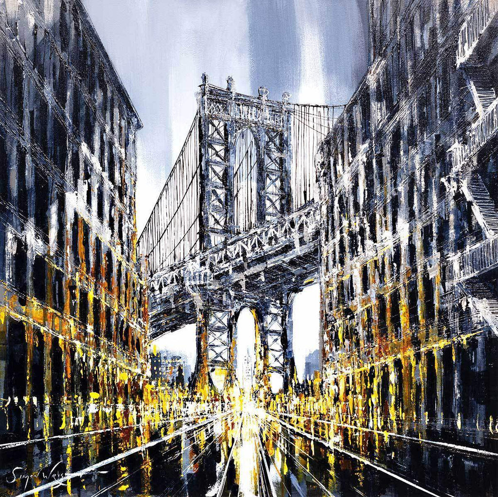 Manhattan - Original - SOLD by artist Simon Wright - Wyecliffe Galleries