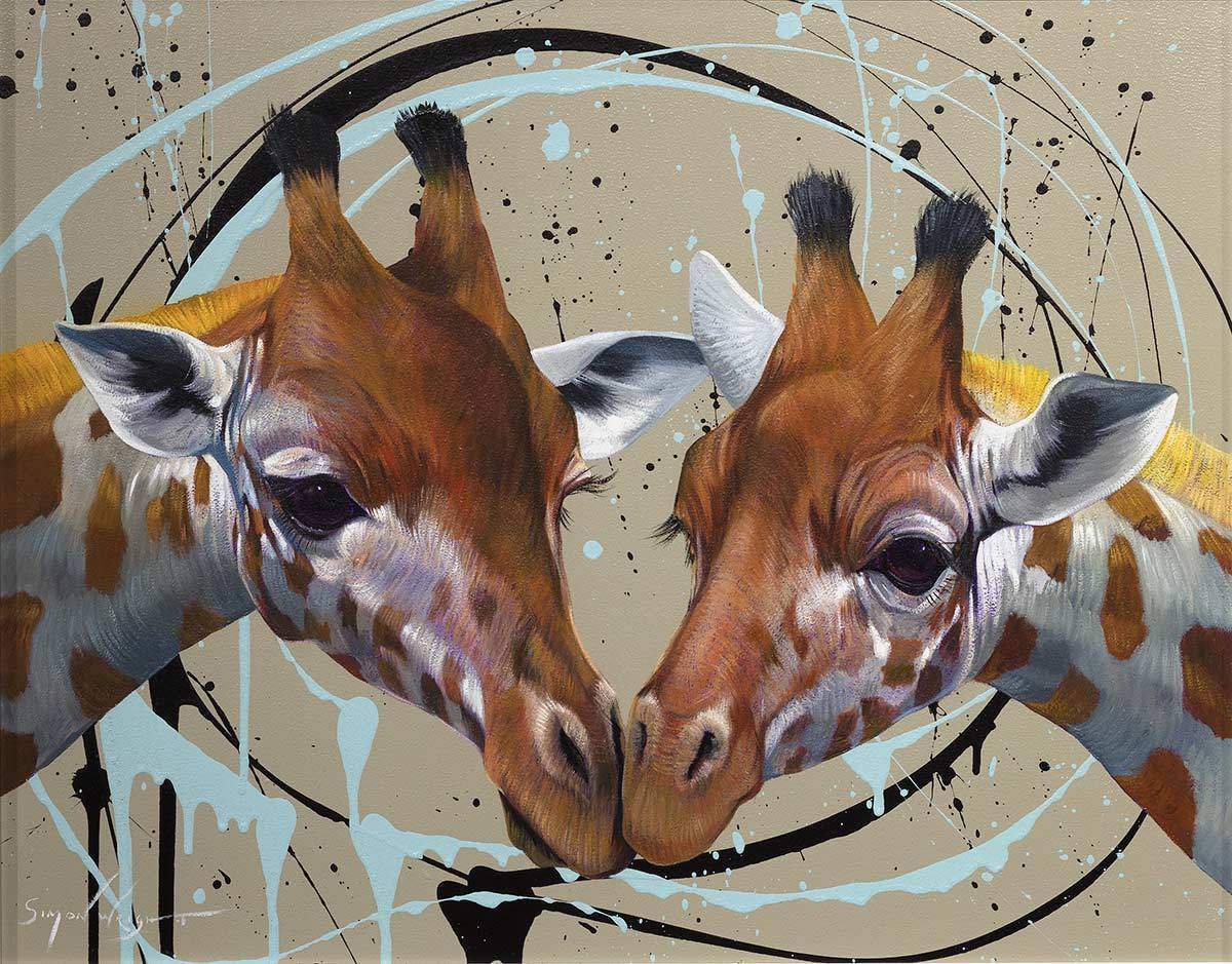 Me & You - Original - SOLD by artist Simon Wright - Wyecliffe Galleries