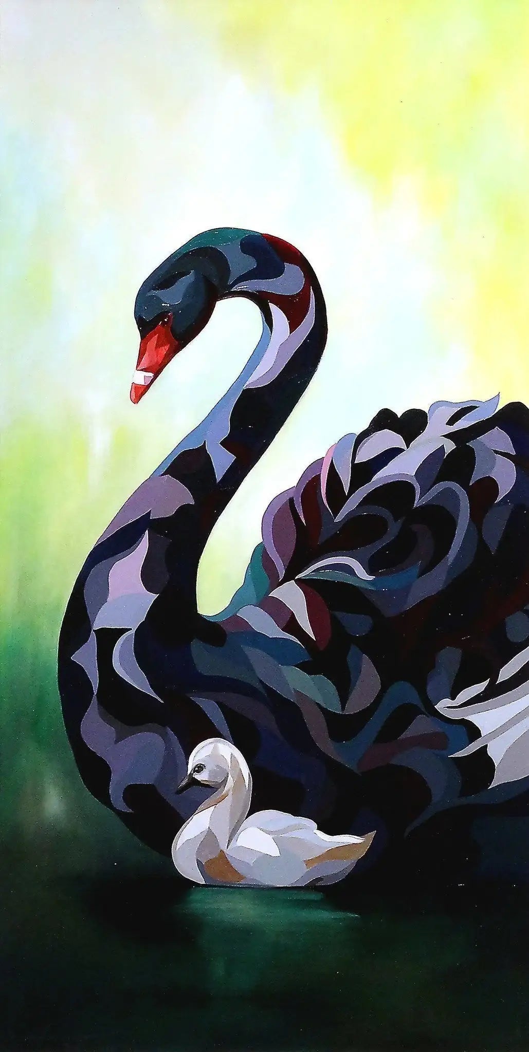 Mother & Child - SOLD by artist Simon Wright - Wyecliffe Galleries