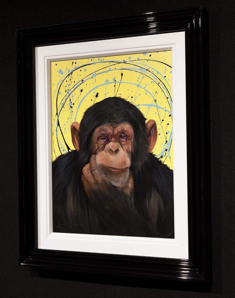 My Thinking Face - Original - SOLD by artist Simon Wright - Wyecliffe Galleries