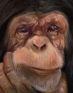 My Thinking Face - Original - SOLD by artist Simon Wright - Wyecliffe Galleries