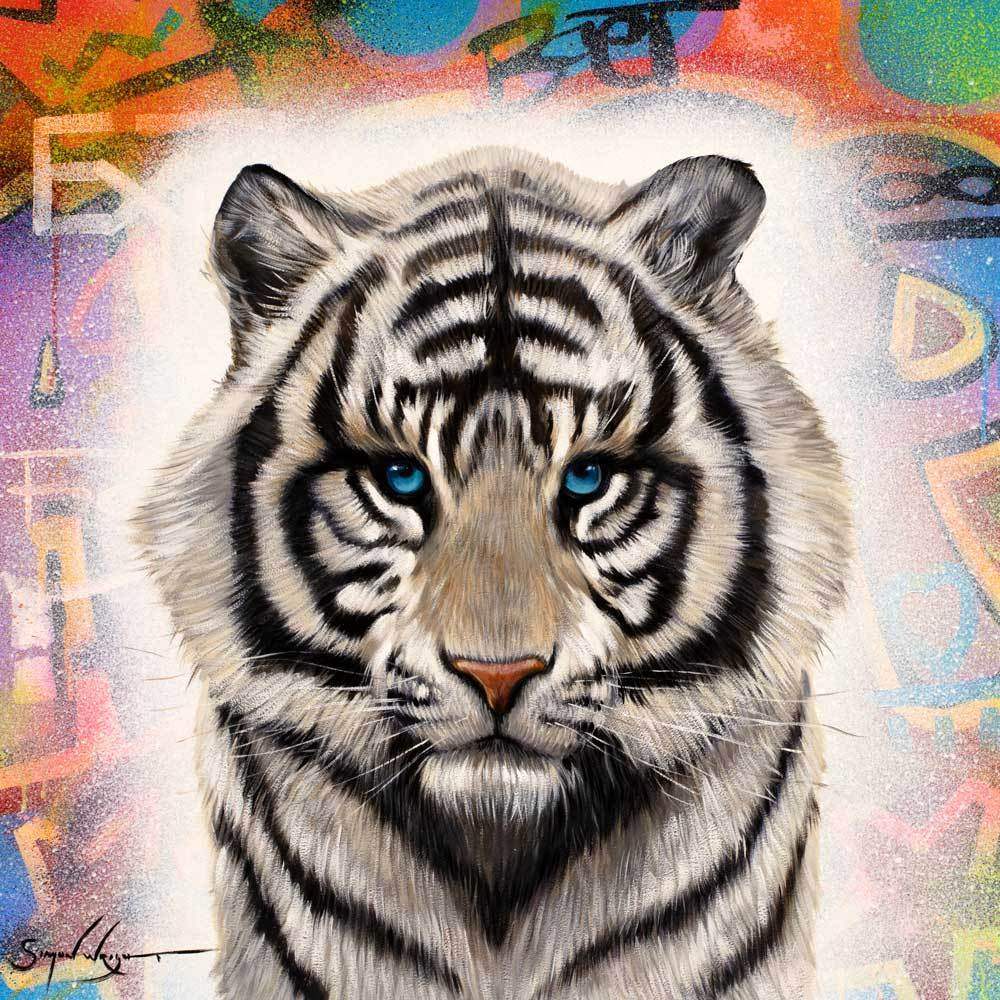 New Cub on the Block - Original - SOLD by artist Simon Wright - Wyecliffe Galleries