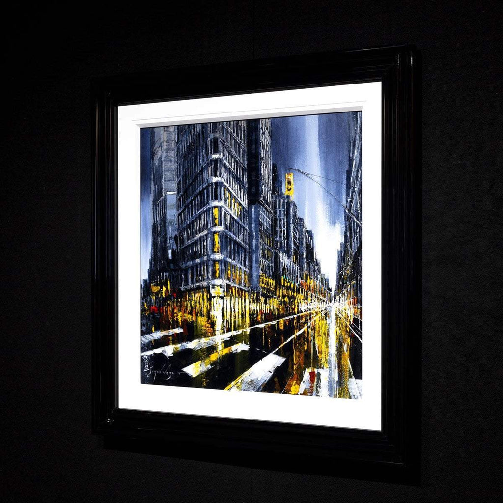 New York Night - Original - SOLD by artist Simon Wright - Wyecliffe Galleries