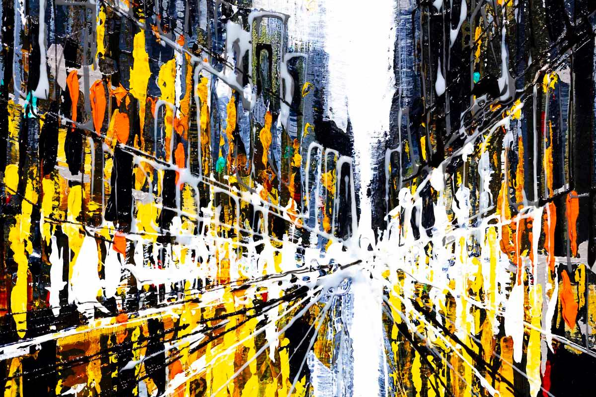 New York Night - Original - SOLD by artist Simon Wright - Wyecliffe Galleries