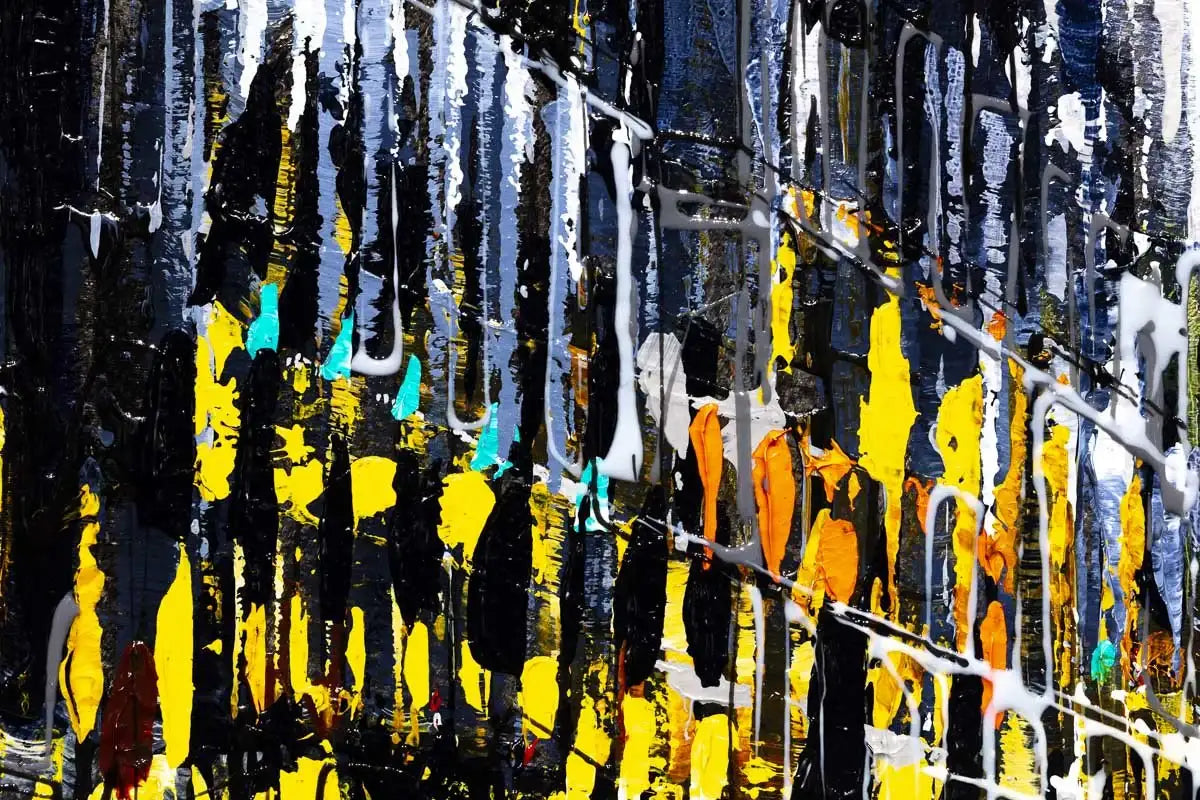 New York Night - Original - SOLD by artist Simon Wright - Wyecliffe Galleries