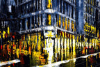 New York Night - Original - SOLD by artist Simon Wright - Wyecliffe Galleries