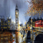 Night After Night - Original - SOLD by artist Simon Wright - Wyecliffe Galleries