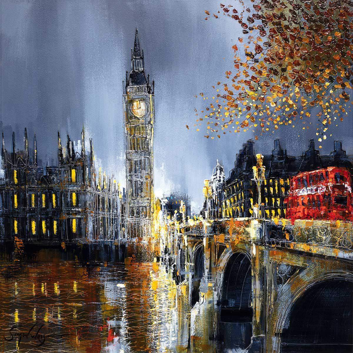 Night After Night - Original - SOLD by artist Simon Wright - Wyecliffe Galleries