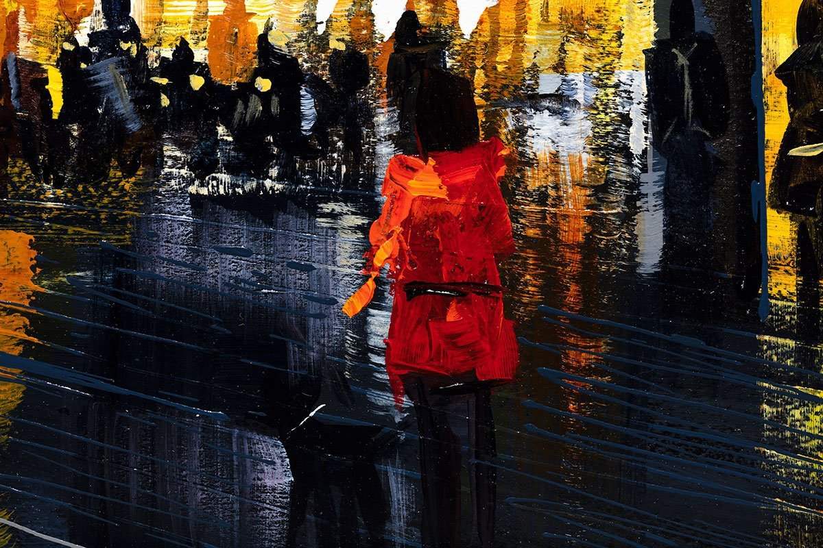 Nighttime Tour - Original - SOLD by artist Simon Wright - Wyecliffe Galleries