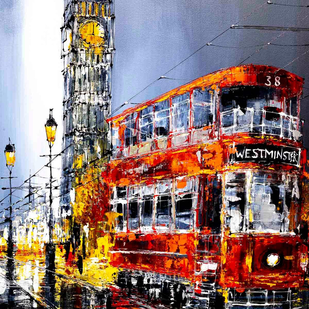 On Route - Original - SOLD by artist Simon Wright - Wyecliffe Galleries
