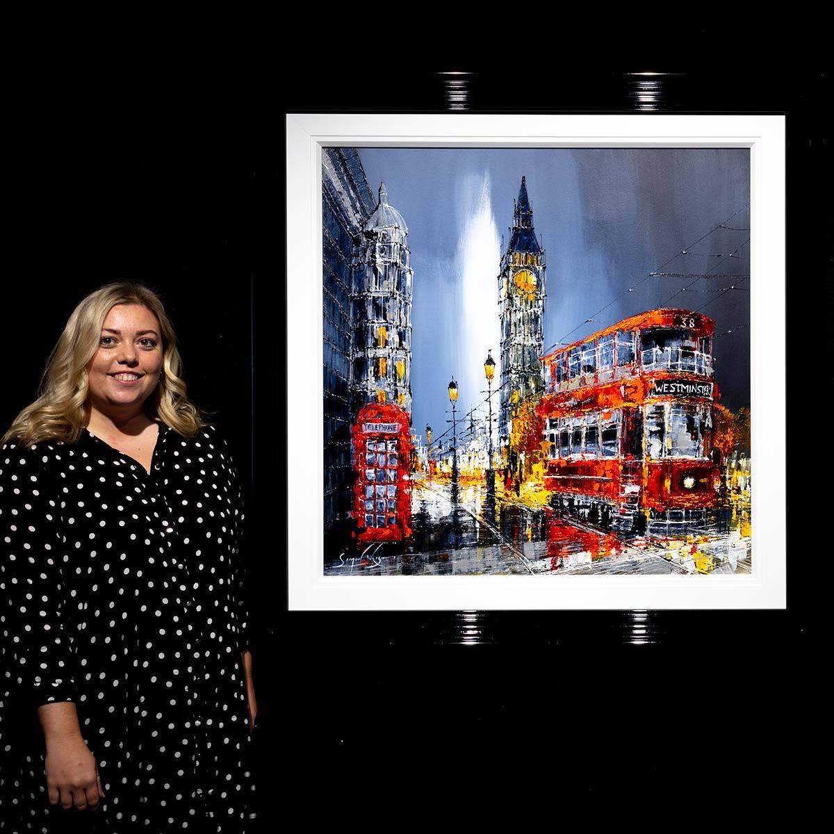 On Route - Original - SOLD by artist Simon Wright - Wyecliffe Galleries