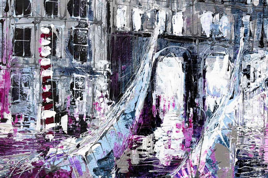 On the Canal - Original by artist Simon Wright - Wyecliffe Galleries