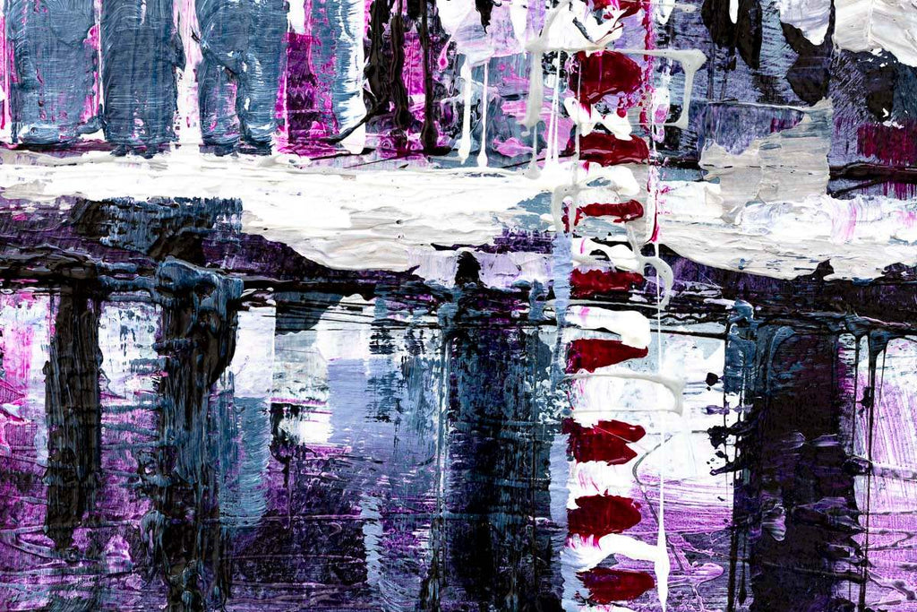 On the Canal - Original by artist Simon Wright - Wyecliffe Galleries