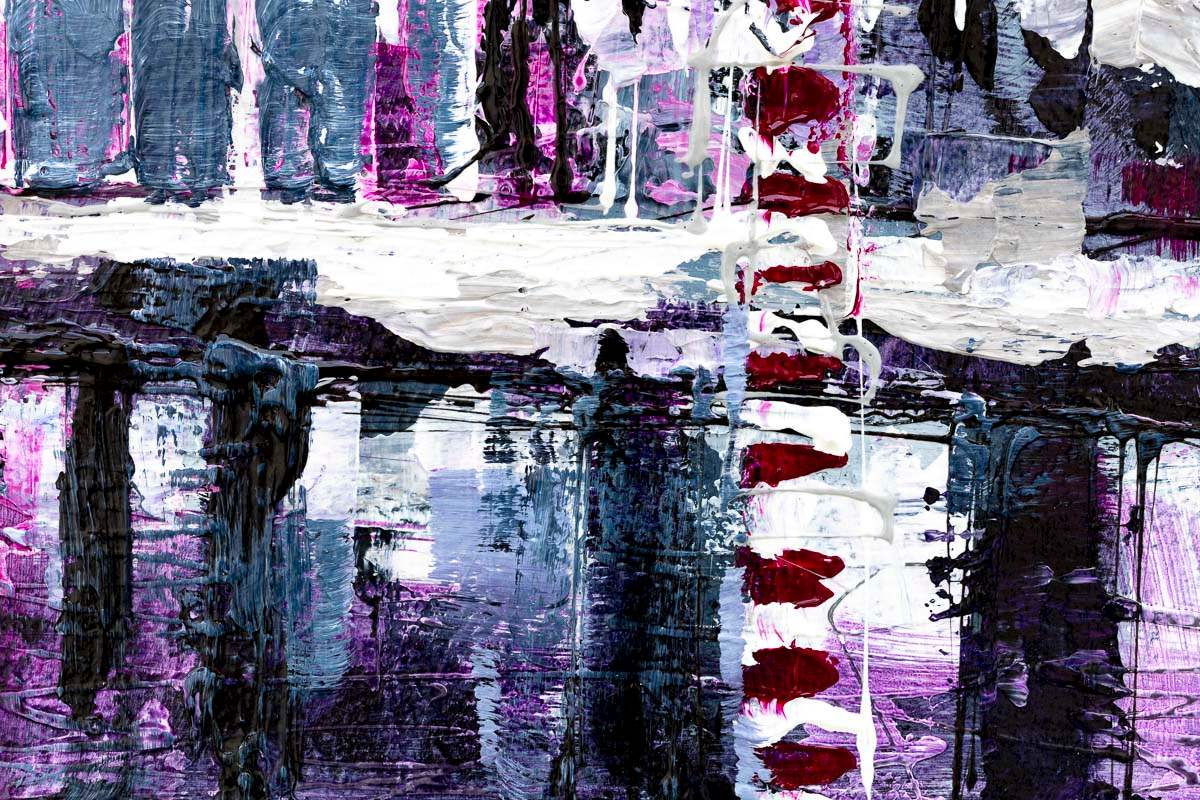 On the Canal - Original by artist Simon Wright - Wyecliffe Galleries