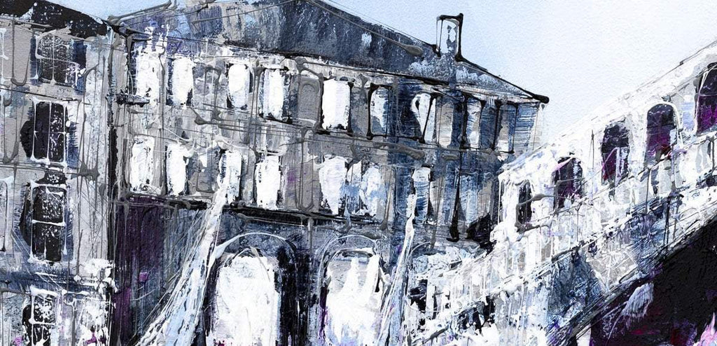 On the Canal - Original by artist Simon Wright - Wyecliffe Galleries