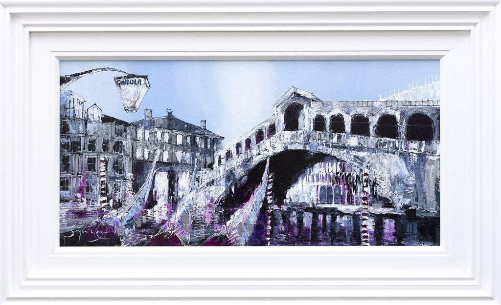 On the Canal - Original by artist Simon Wright - Wyecliffe Galleries