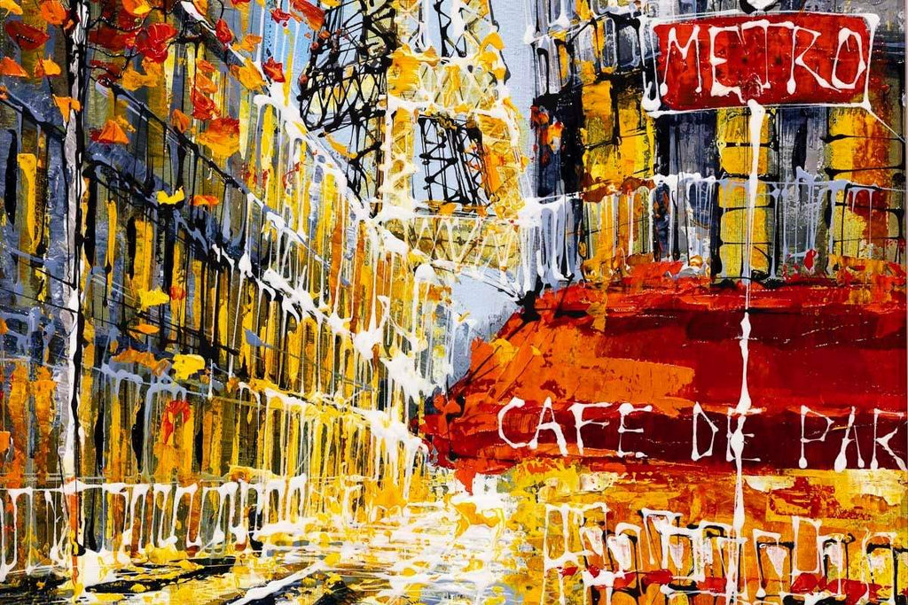 Paris in Autumn - Original - SOLD by artist Simon Wright - Wyecliffe Galleries
