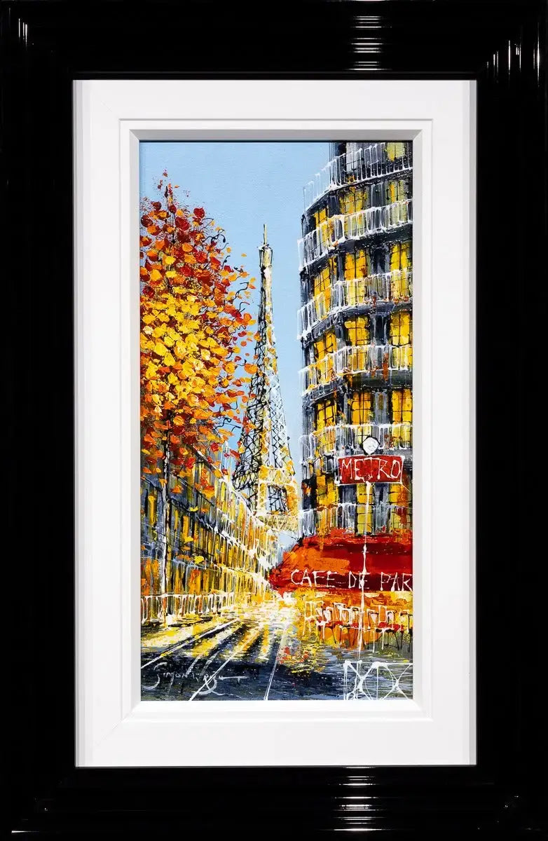 Paris in Autumn - Original - SOLD by artist Simon Wright - Wyecliffe Galleries