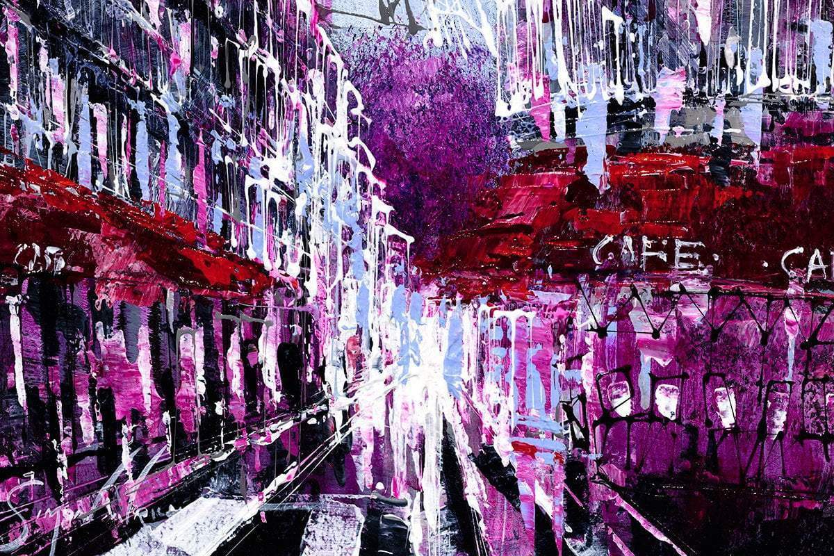 Paris in Bloom - Original - SOLD by artist Simon Wright - Wyecliffe Galleries