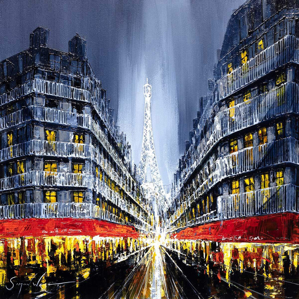 Parisian Nights - Original by artist Simon Wright - Wyecliffe Galleries
