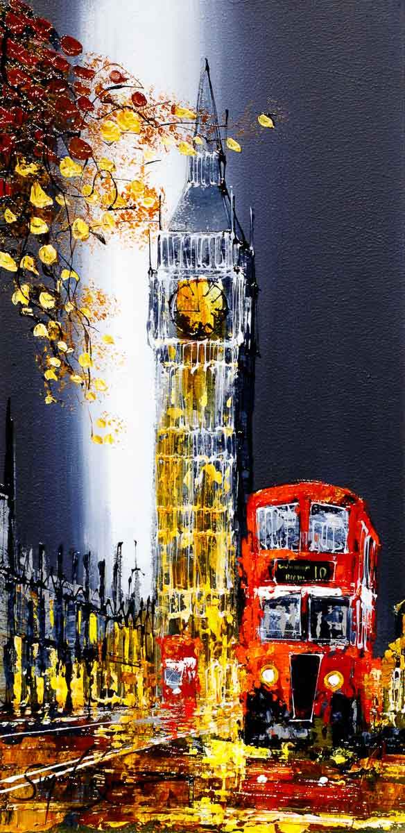 Passing Parliament - Original - SOLD by artist Simon Wright - Wyecliffe Galleries