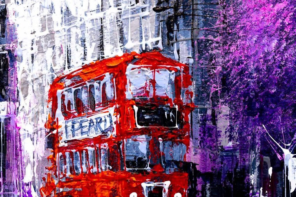 Pink Dusk - Original - SOLD by artist Simon Wright - Wyecliffe Galleries