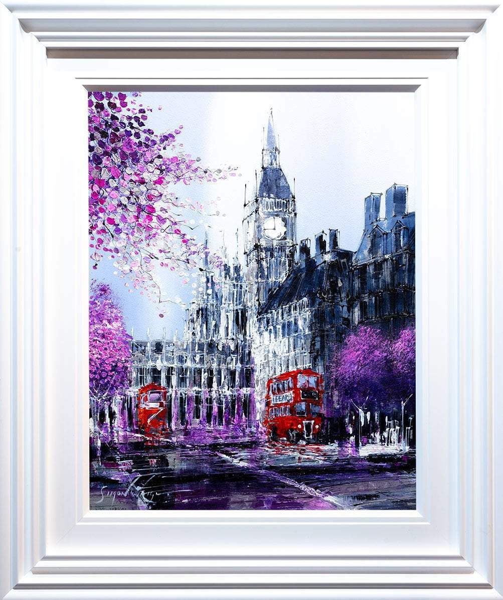 Pink Dusk - Original - SOLD by artist Simon Wright - Wyecliffe Galleries