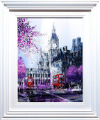 Pink Dusk - Original - SOLD by artist Simon Wright - Wyecliffe Galleries