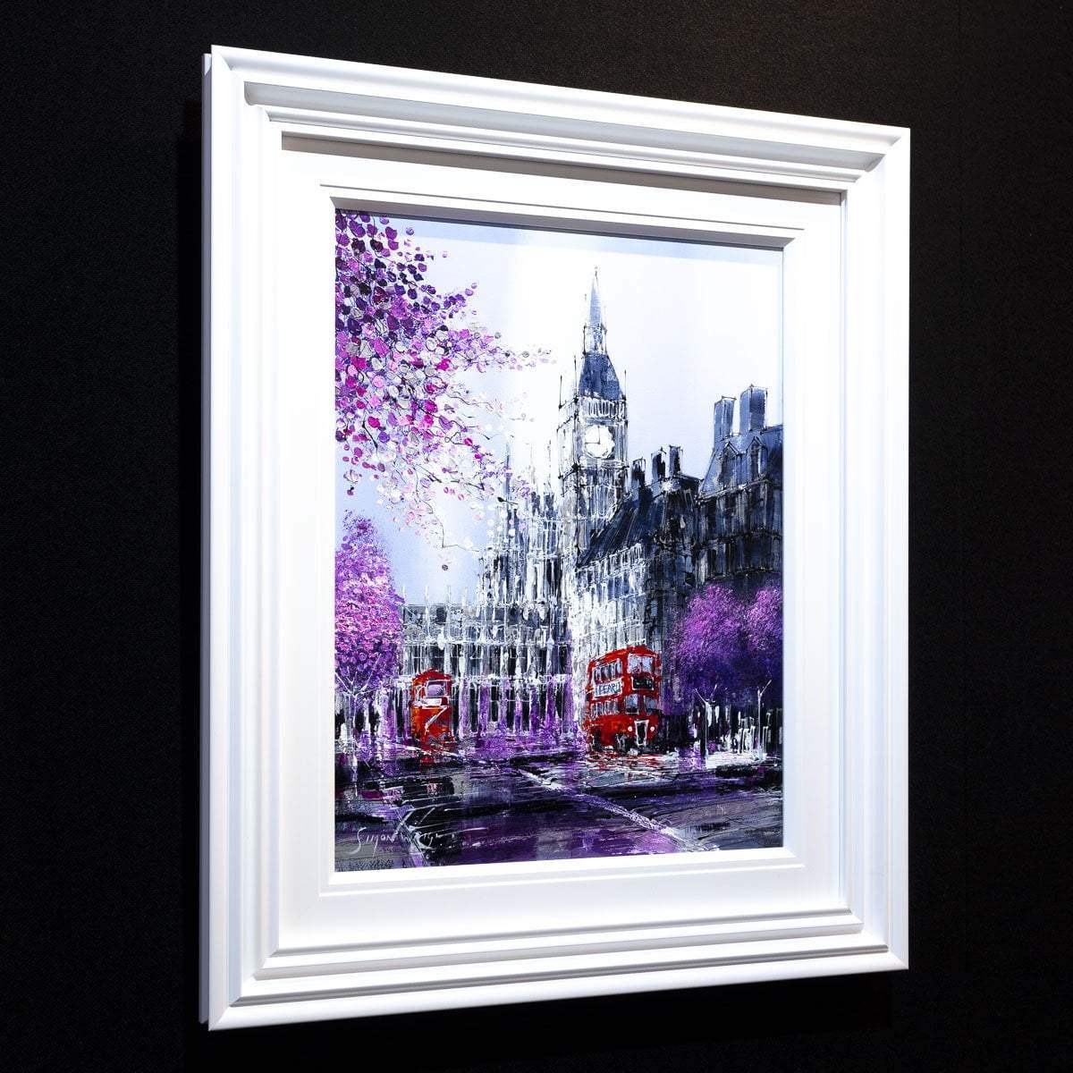 Pink Dusk - Original - SOLD by artist Simon Wright - Wyecliffe Galleries