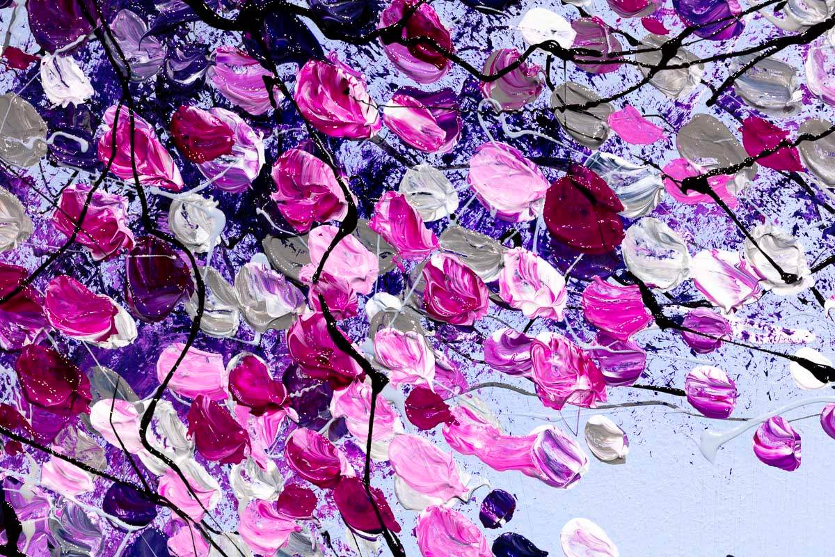 Pink Hues Over London - Original - SOLD by artist Simon Wright - Wyecliffe Galleries