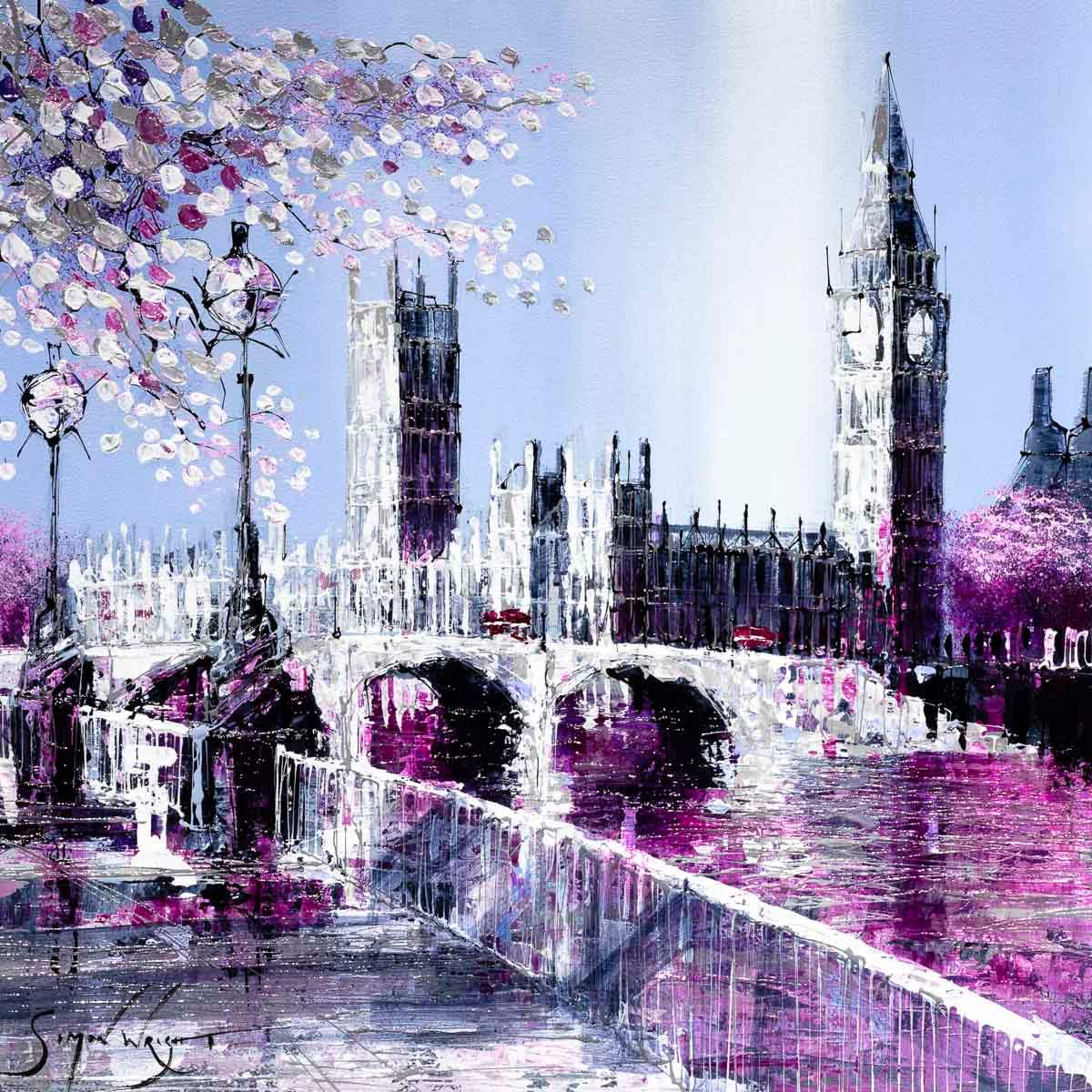 Pretty Parliament - SOLD by artist Simon Wright - Wyecliffe Galleries