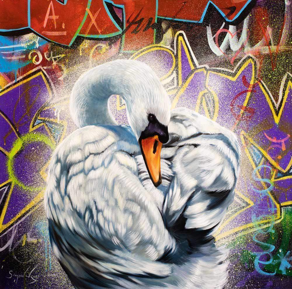 Property of The Queen - Original - SOLD by artist Simon Wright - Wyecliffe Galleries