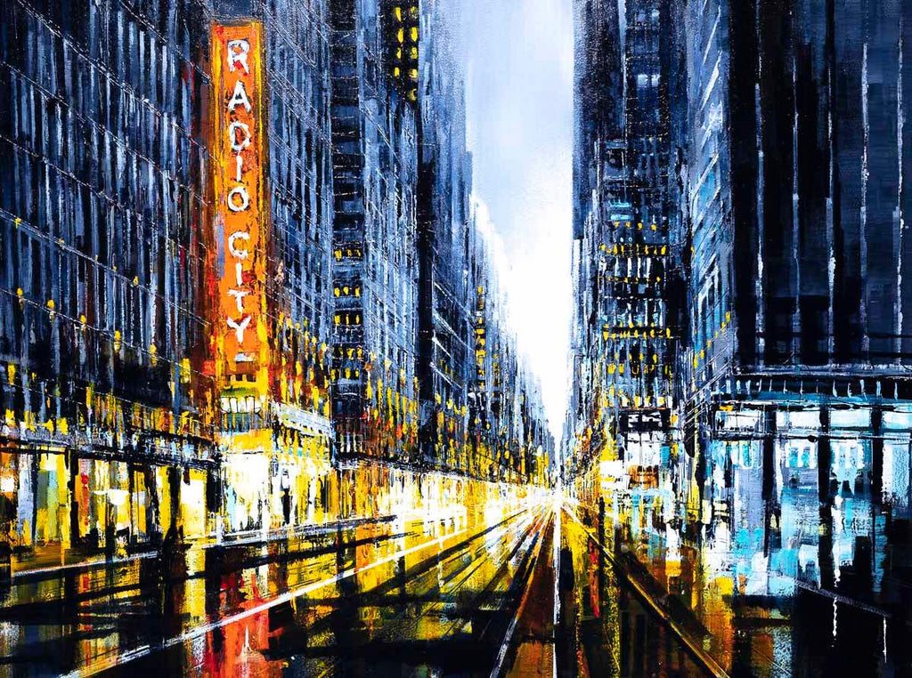 Radio City - Original - SOLD by artist Simon Wright - Wyecliffe Galleries