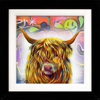 Raging Bull - Original - SOLD by artist Simon Wright - Wyecliffe Galleries