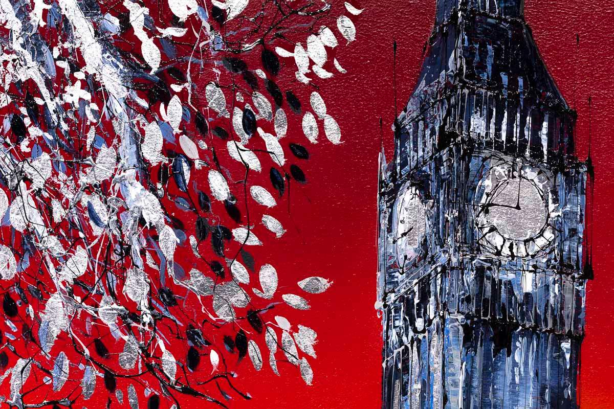 Red Skies at Night - Original - SOLD by artist Simon Wright - Wyecliffe Galleries