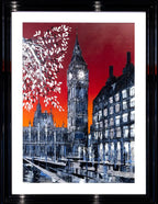 Red Skies at Night - Original - SOLD by artist Simon Wright - Wyecliffe Galleries