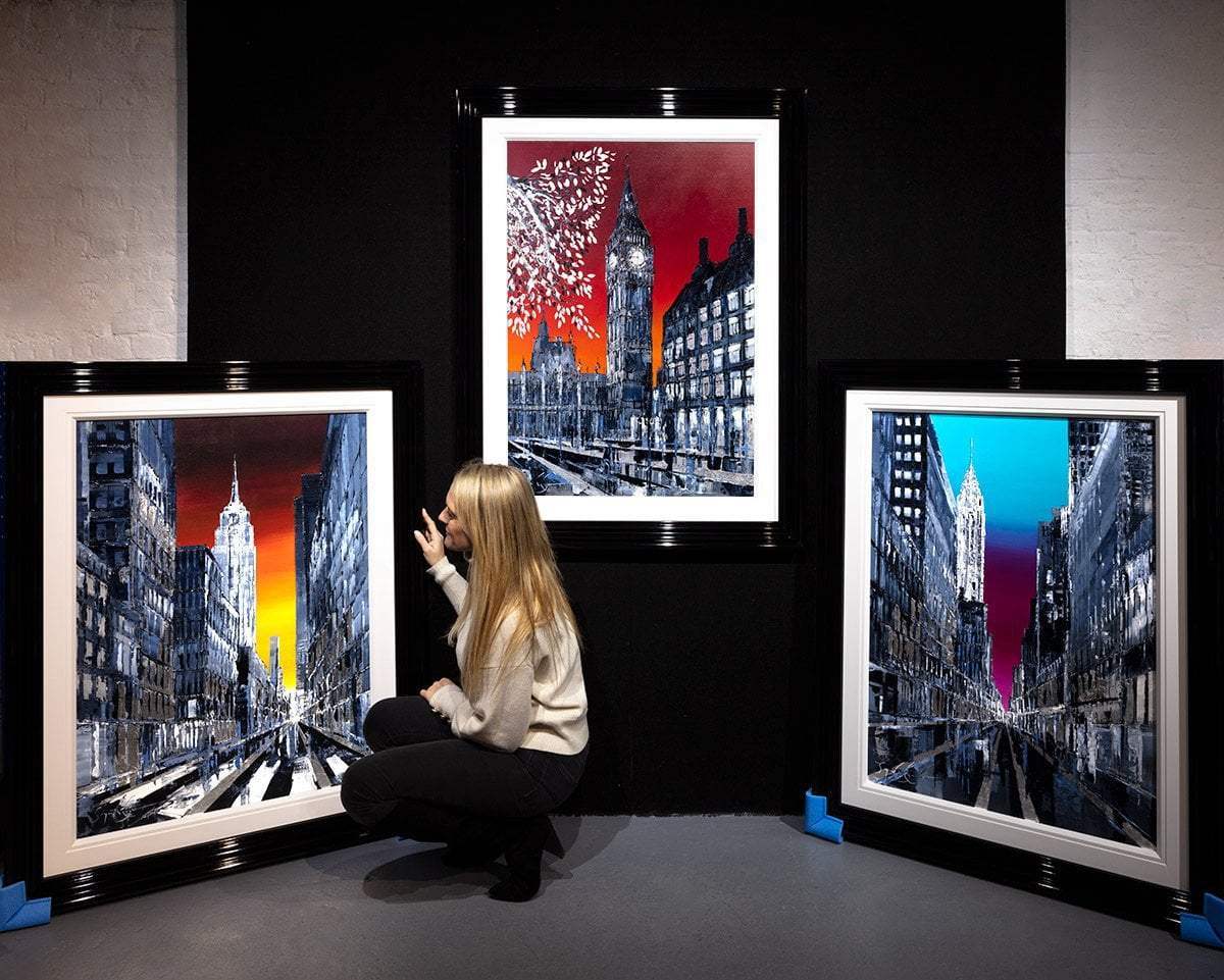 Red Skies at Night - Original - SOLD by artist Simon Wright - Wyecliffe Galleries