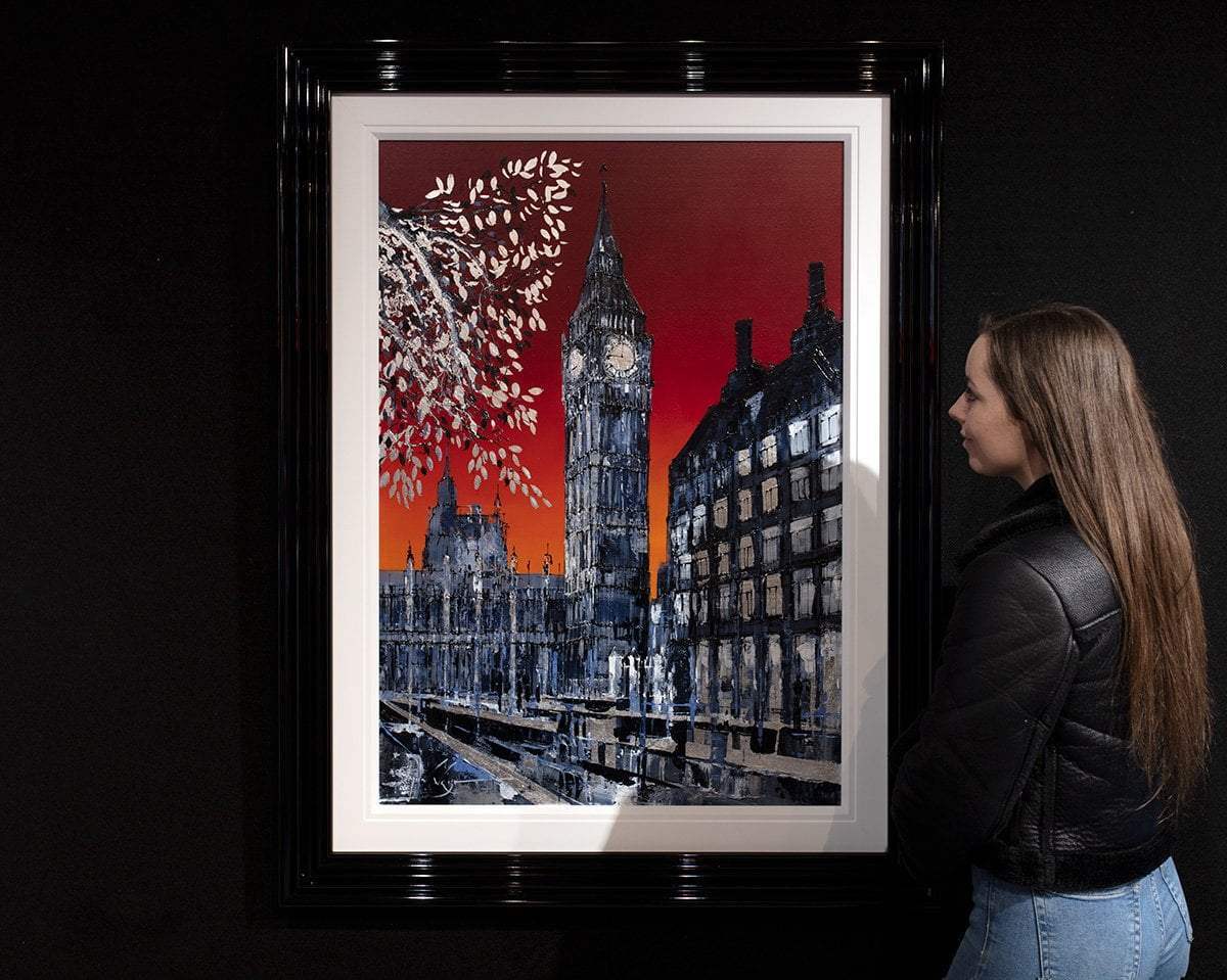 Red Skies at Night - Original - SOLD by artist Simon Wright - Wyecliffe Galleries