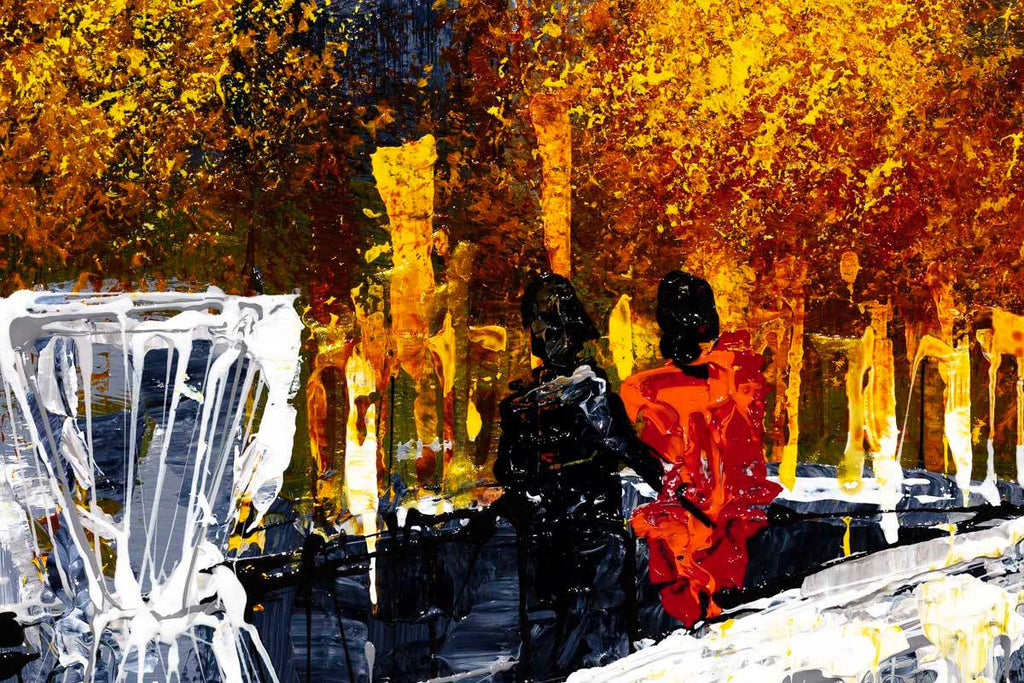 Reflections of Gold - Original - SOLD by artist Simon Wright - Wyecliffe Galleries