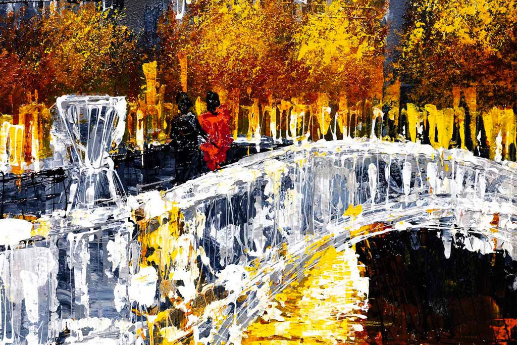 Reflections of Gold - Original - SOLD by artist Simon Wright - Wyecliffe Galleries